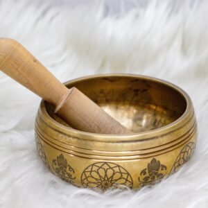 OM Printed Brass Singing Bowl