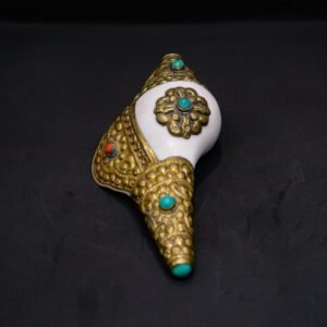 Tibetan Design Brass Sankha