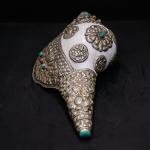 Tibetan Design Silver Sankha